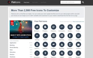 Crear iconos online fácilmente con Free Flat Icons - miles de plantillas