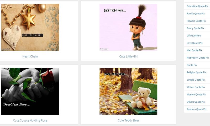 Crear imágenes con citas gratis y online en MyQuotePix