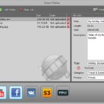 Software para subir rápidamente vídeos a YouTube, Facebook, VK, S3 y FTP