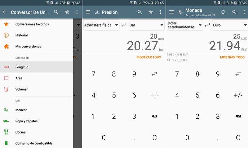 3 excelentes apps Android gratuitas para convertir unidades
