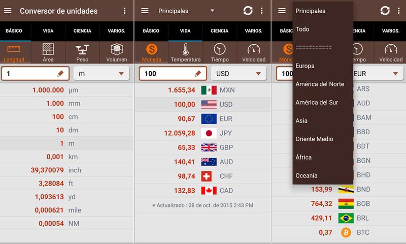 3 excelentes apps Android gratuitas para convertir unidades