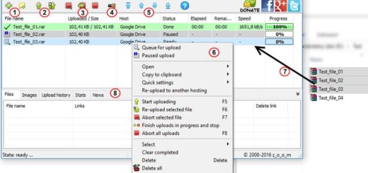 Software para enviar archivos, imágenes y vídeos a más de 700 servicios de almacenamiento