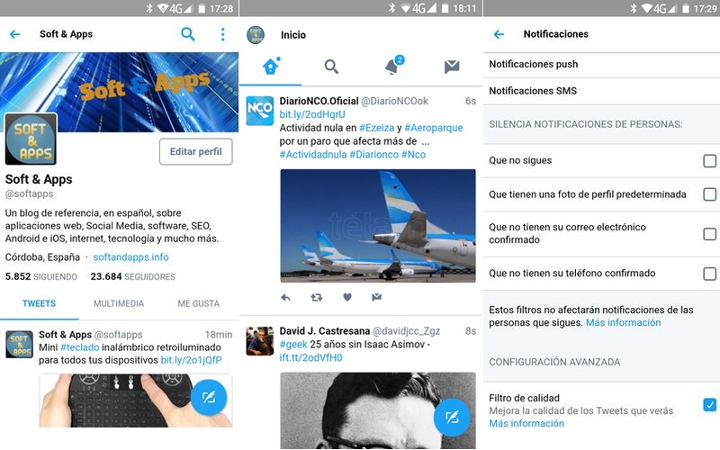Twitter Lite: una alternativa liviana a la app móvil oficial de Twitter