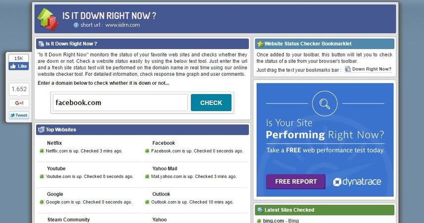 Comprobar si un sitio está caído con estas 3 aplicaciones web gratuitas