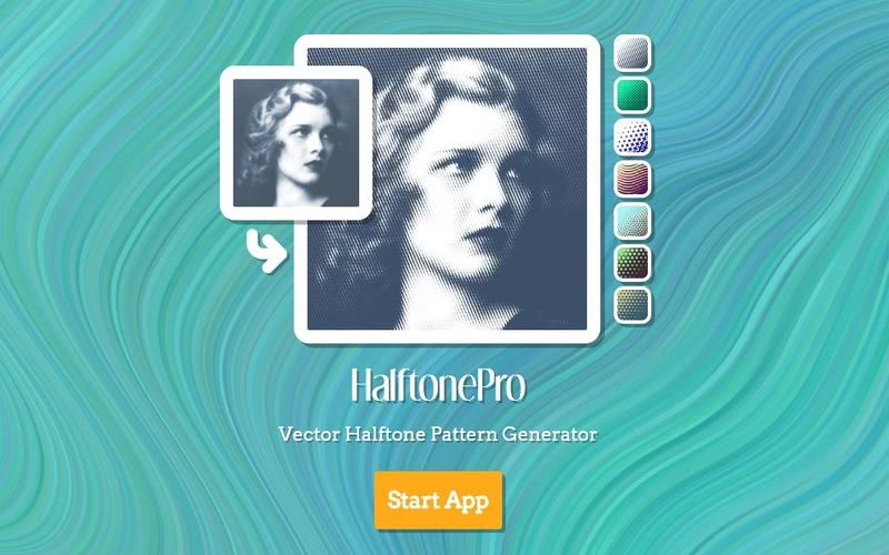 HalftonePro: web para decorar tus fotos con bellos patrones de fondo