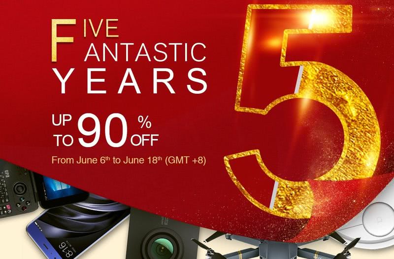Geekbuying celebra su 5º aniversario con sorteos, regalos y descuentos