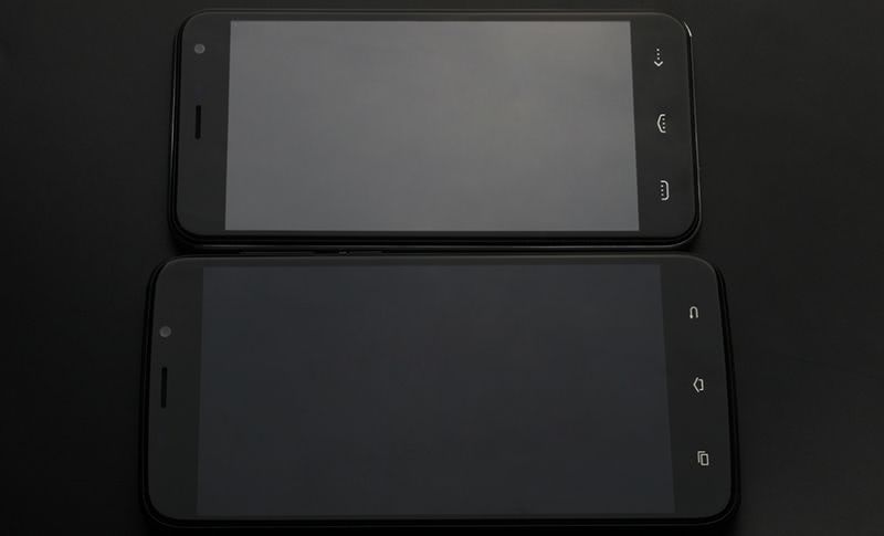Smartphone Uhans A6 con pantalla completamente laminada