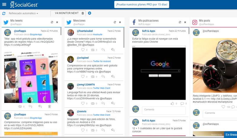 SocialGest: una alternativa a Hootsuite para gestionar tus Redes Sociales
