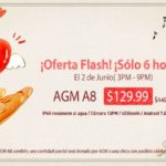 AGM A8 en venta flash, durante 6 horas, con descuento y donación solidaria