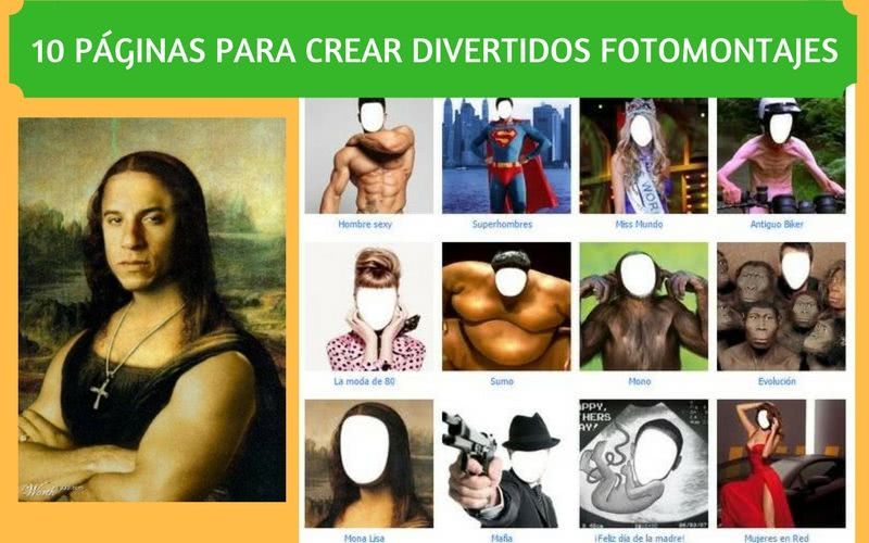 Crear fotomontajes gratis online con estas 10 páginas