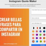 Crear imágenes con frases para Instagram y otras redes sociales