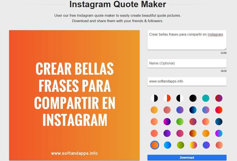 Crear imágenes con frases para Instagram y otras redes sociales