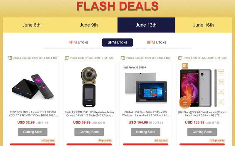 Ventas flash en Geekbuying para cazar los mejores precios