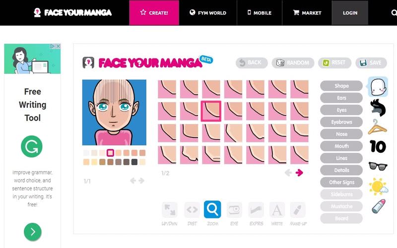 Crear avatar estilo manga con estas 3 aplicaciones web gratuitas