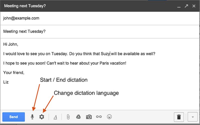 Email Dictation: dicta tus correos de Gmail en el navegador Chrome