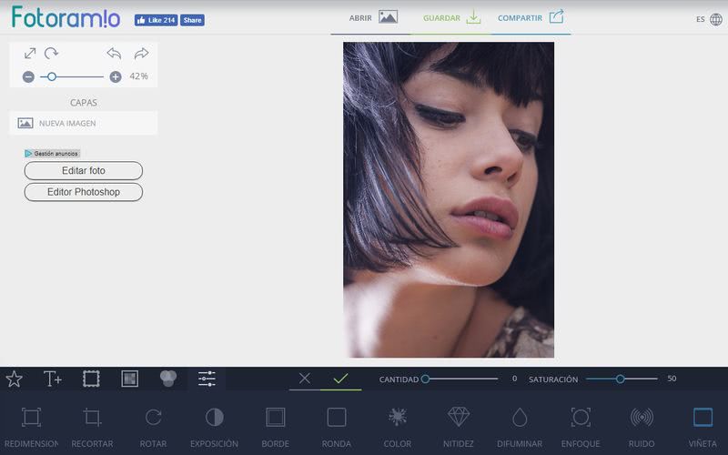 Fotoramio: espectacular editor de imágenes online y gratuito