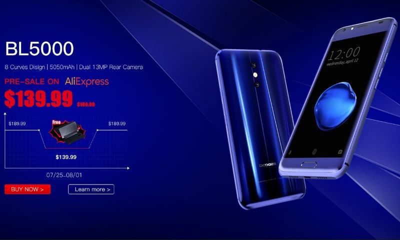 Teléfono BL5000 de Doogee en preventa por solo $139.99