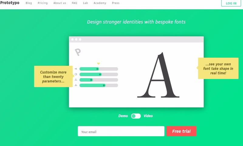 Prototypo: aplicación web gratis para diseñar tipografías de texto