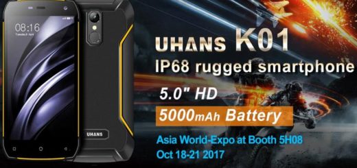 UHANS llevará su primer Smartphone IP68 K01 a la Asia World-Expo