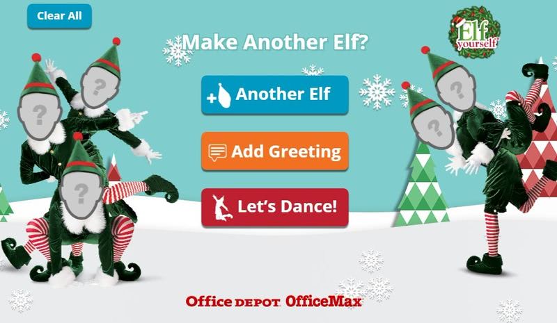 Enviar vídeos de Navidad ElfYourself 5 páginas para enviar vídeos de Navidad y tarjetas