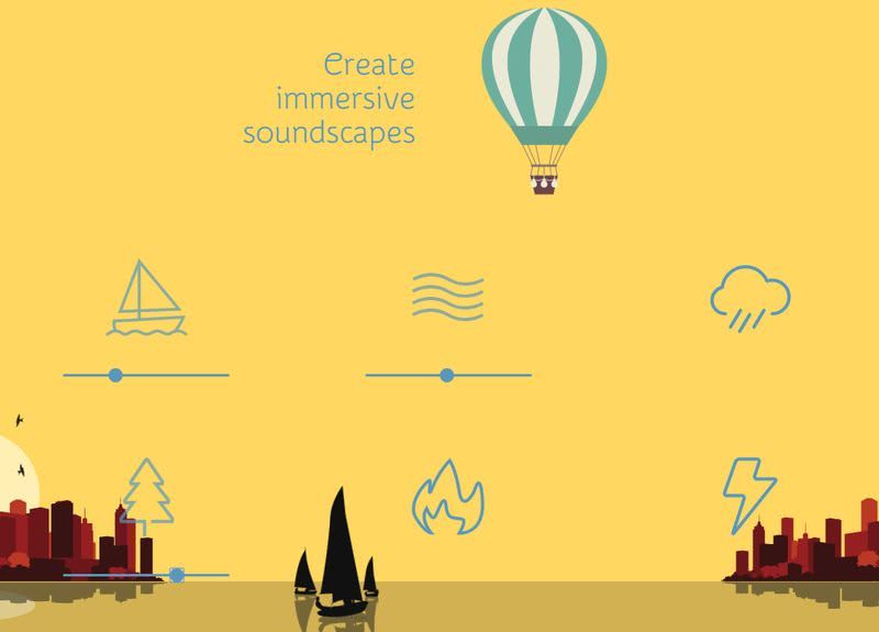 Generar sonidos ambientales para relajación y concentración