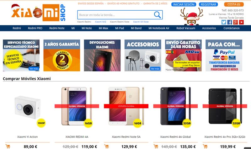erupción panorama jardín XiaoMi España: página para comprar XiaoMi en España con garantía oficial