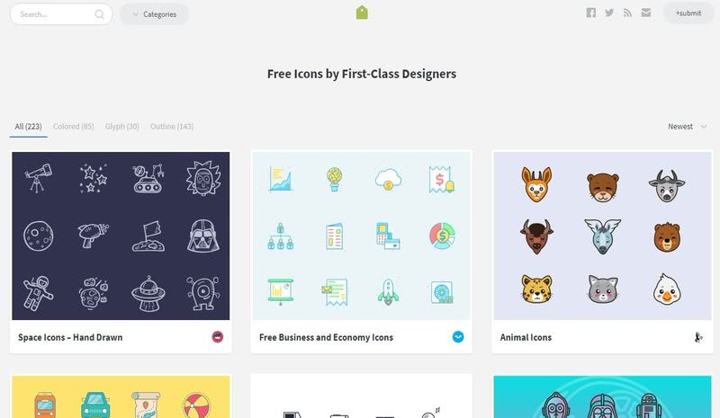 5 páginas con millones de iconos gratis para descargar