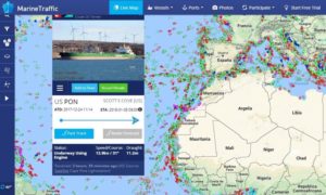 Páginas para seguir el tráfico aéreo y marítimo - MarineTraffic