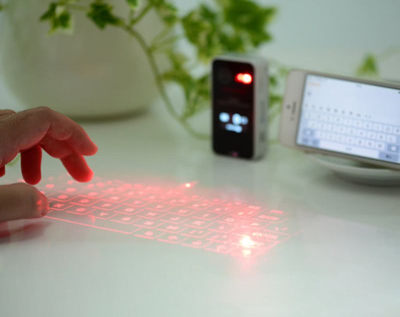 Teclado virtual de proyección para tu teléfono y otros dispositivos
