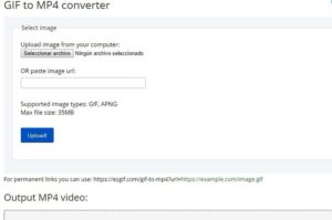 Convertir GIFs en vídeos - EzGif