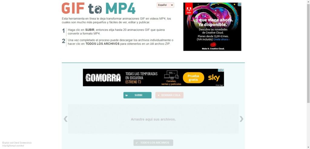 Convertir GIFs en vídeos con estas 3 aplicaciones web gratuitas