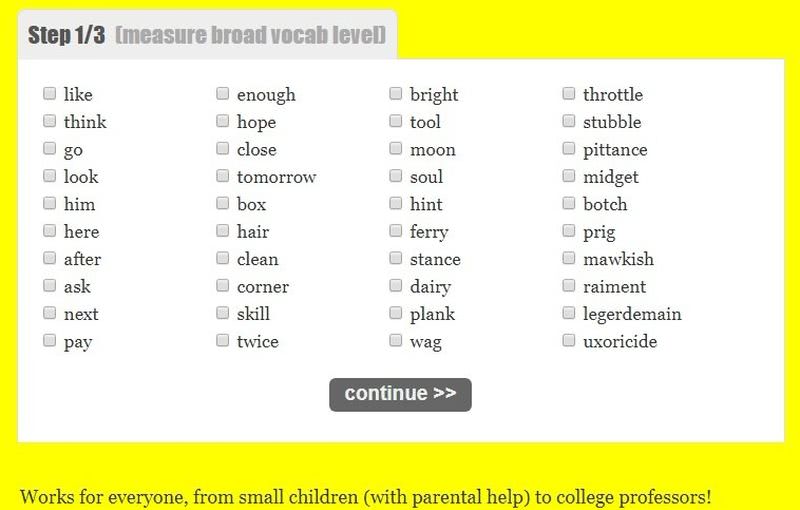 Comprueba tu vocabulario de inglés en cualquiera de estas páginas