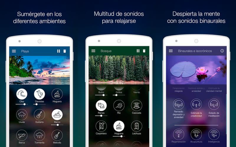 Atmosphere: app Android con sonidos relajantes para escuchar