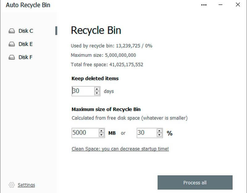 Auto Recycle Bin: software para vaciado automático de Papelera de Reciclaje