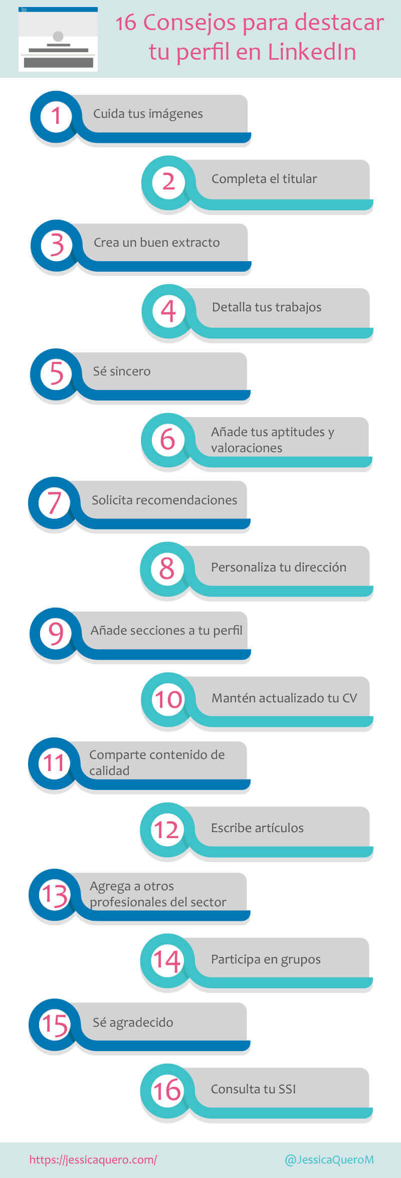Cómo destacar tu perfil en LinkedIn con 16 sencillos consejos