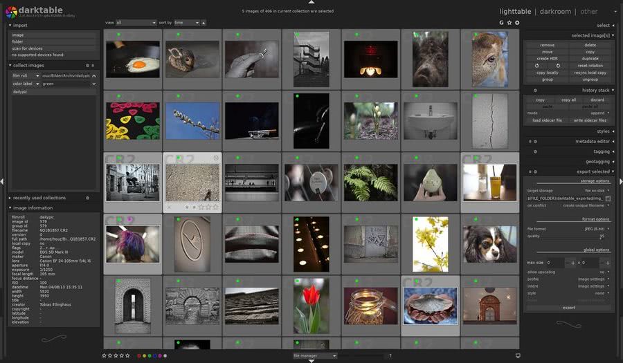 Darktable: impresionante software para edición fotográfica