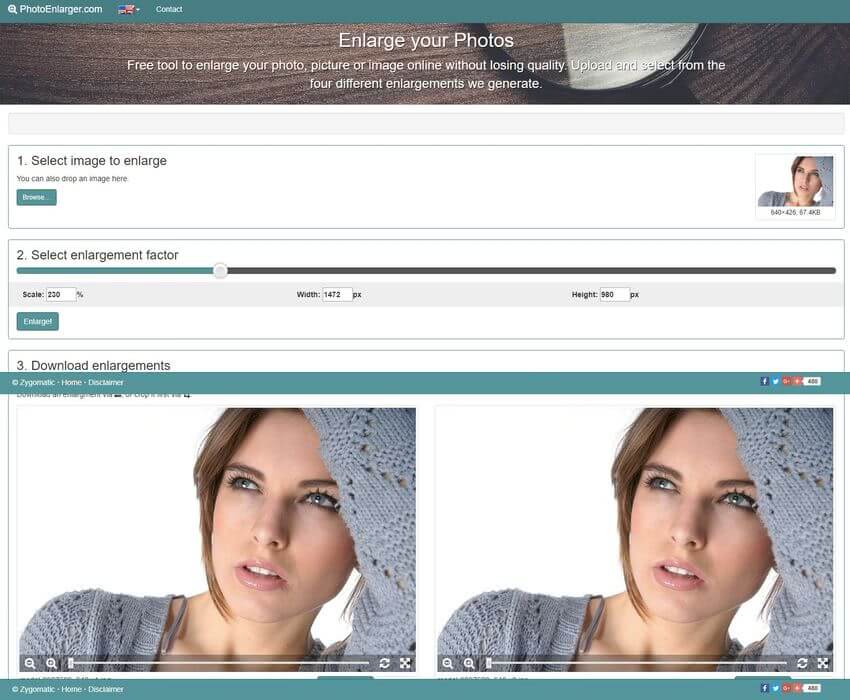 Photo Enlarger: aumentar las dimensiones de imágenes sin perder calidad