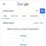 Google Word Coach