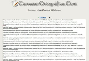 Revisar la ortografía online - CorrectorOrtográfico