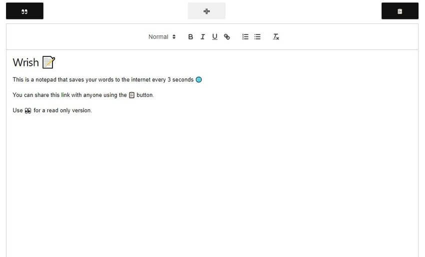 Bloc de notas online