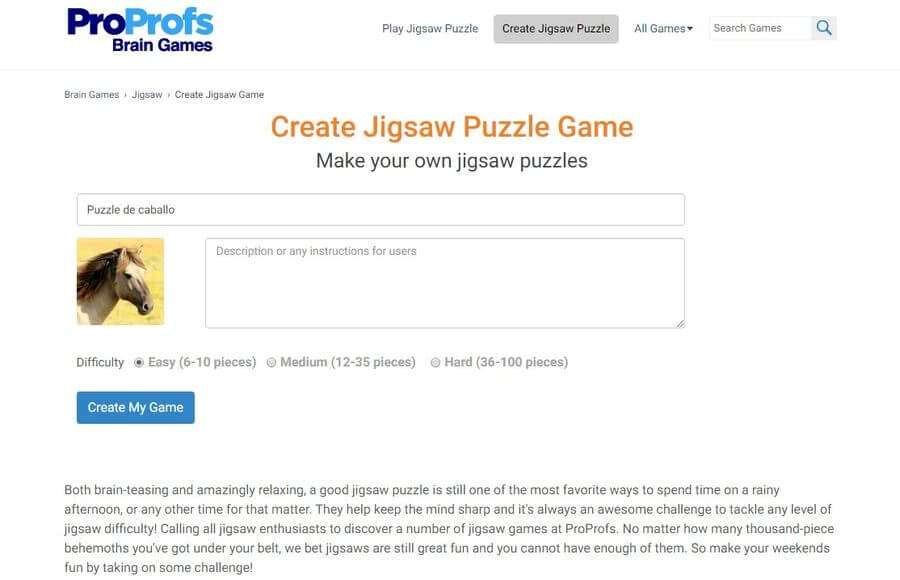 Páginas para crear puzzles o rompecabezas online y gratis