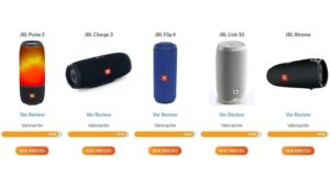 Altavoces Bluetooth JBL - comparativa 2018