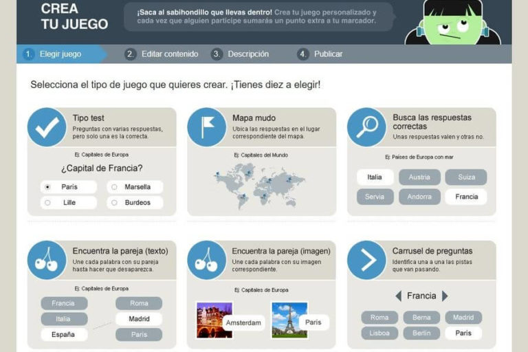Crear juegos educativos online y gratis en el sitio de Cerebriti Crear juegos educativos online y gratis en el sitio de Cerebriti
