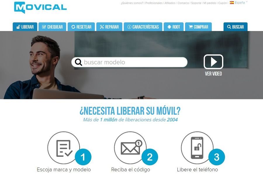 Liberar un teléfono por IMEI en Movical
