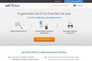 Mejores páginas para crear Currículum - miCVideal