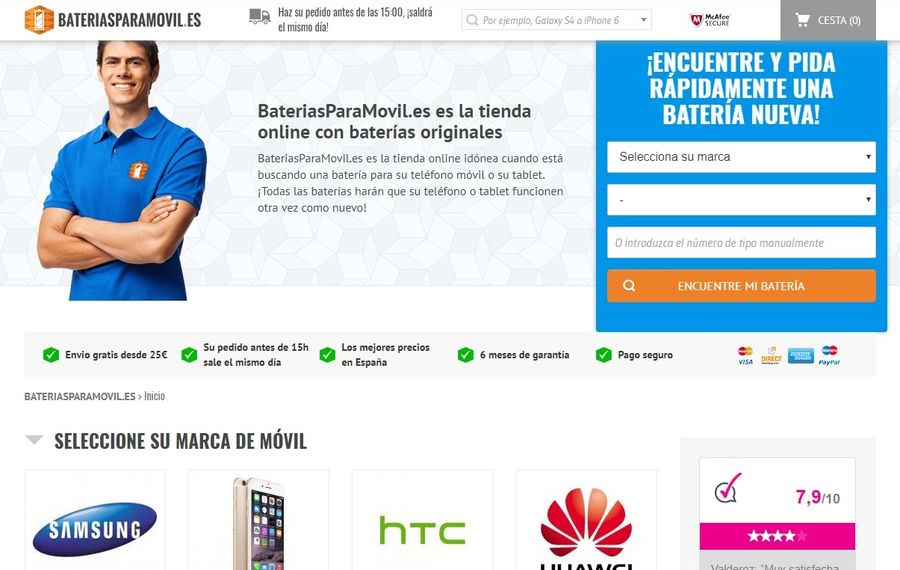 Comprar una batería iPhone