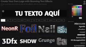 Crear imágenes con texto
