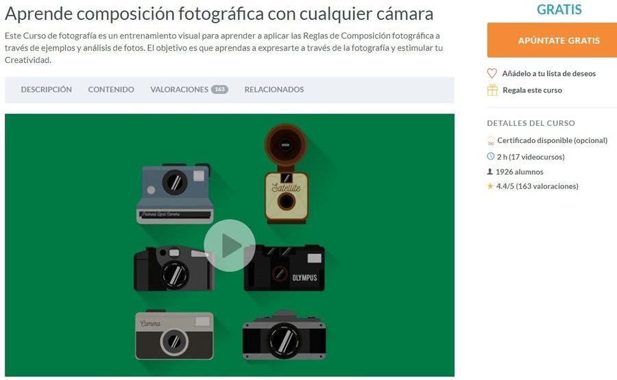 Curso gratuito de Composición Fotográfica en Tutellus