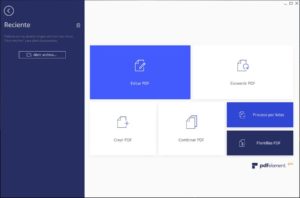 Wondershare PDFelement - interfaz