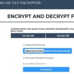 Cifrar archivos en línea